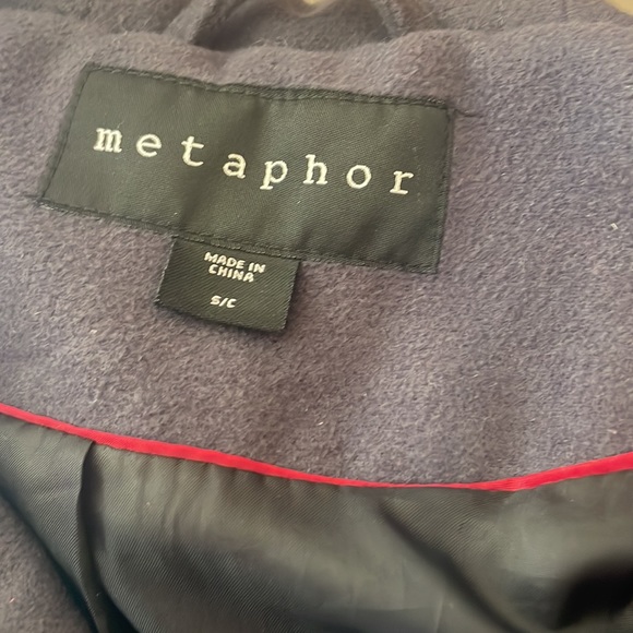 Y2K Metaphor Pea Coat! Medium - Picture 3 of 10